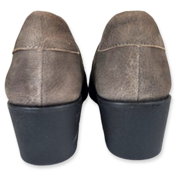 Adam Tucker Me Too Nolte Wedge Loafers NEW Sz 9 Charcoal Slip On Comfort Shoes. - Picture 7 of 9